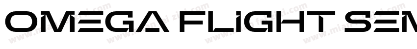 Omega Flight Semi-Leftalic Regular字体转换